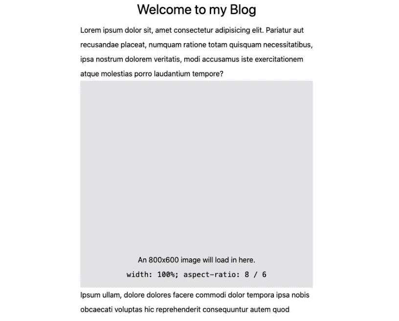 css 新属性：aspect-ratio
